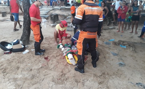 Natalense é atacado por tubarão em praia do Recife
